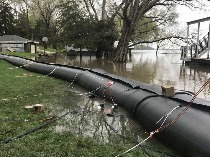 AquaDams as Flood Control Barriers