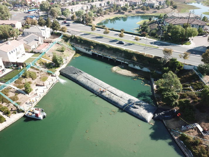 Rancho Del Lago, Moreno Valley, Partial Pond Sediment Removal Isolation