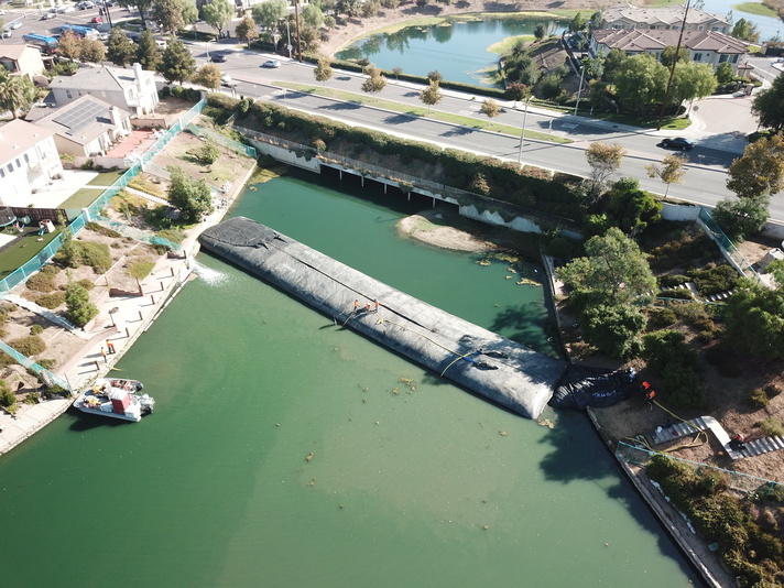 Rancho Del Lago, Moreno Valley, Partial Pond Sediment Removal Isolation