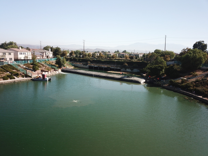 Rancho Del Lago, Moreno Valley, Partial Pond Sediment Removal Isolation