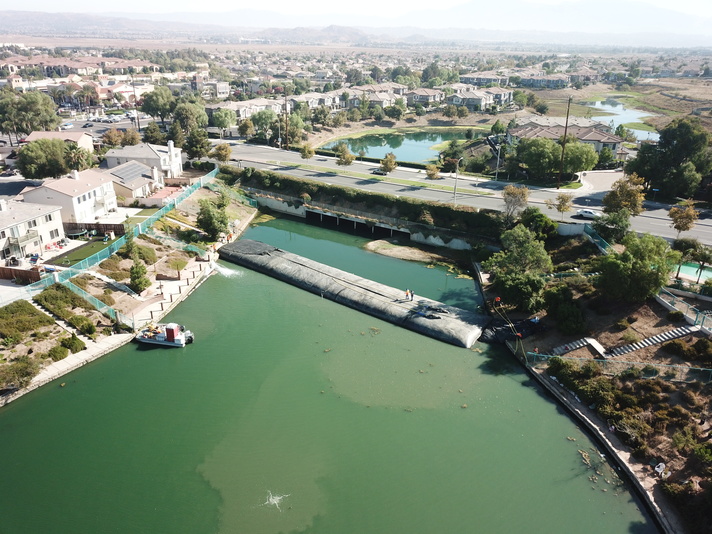 Rancho Del Lago, Moreno Valley, Partial Pond Sediment Removal Isolation