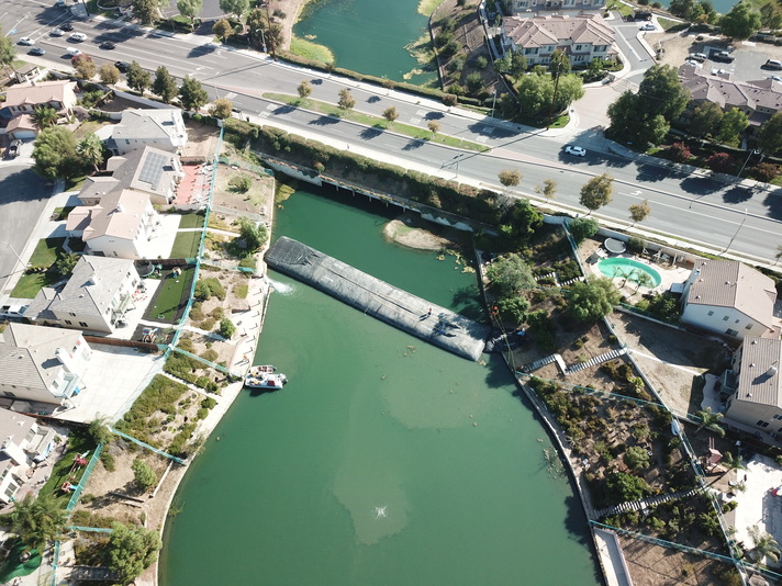 Rancho Del Lago, Moreno Valley, Partial Pond Sediment Removal Isolation