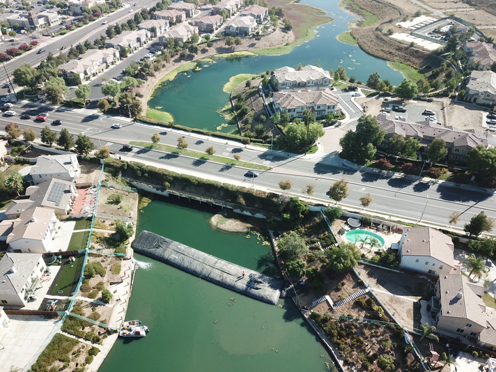 Rancho Del Lago, Moreno Valley, Partial Pond Sediment Removal Isolation