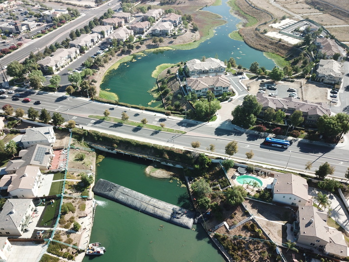 Rancho Del Lago, Moreno Valley, Partial Pond Sediment Removal Isolation