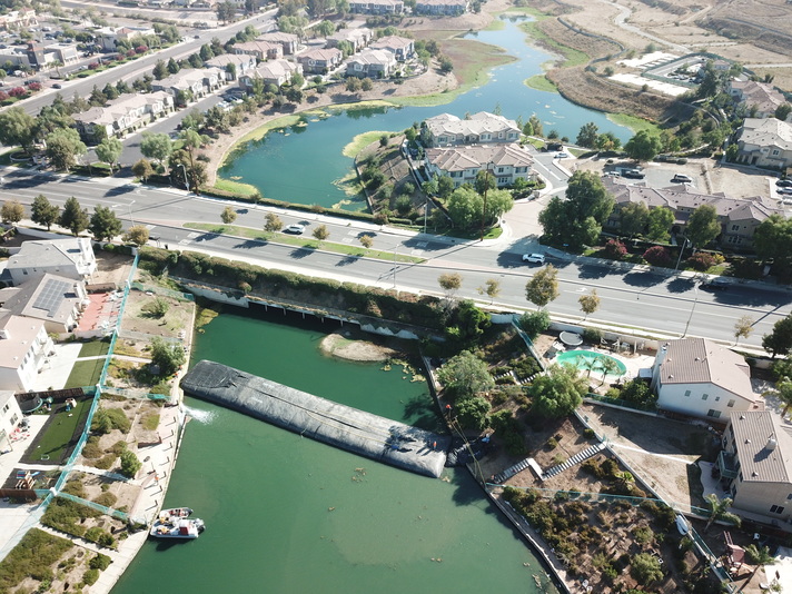 Rancho Del Lago, Moreno Valley, Partial Pond Sediment Removal Isolation