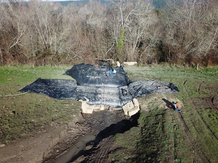 Jacoby Creek Bank Washout, Isolation with AquaDams