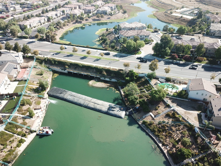 Rancho Del Lago, Moreno Valley, Partial Pond Sediment Removal Isolation