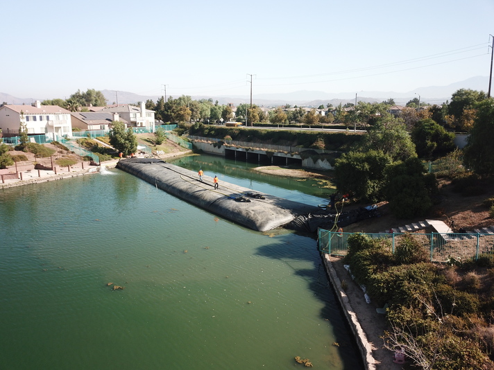 Rancho Del Lago, Moreno Valley, Partial Pond Sediment Removal Isolation