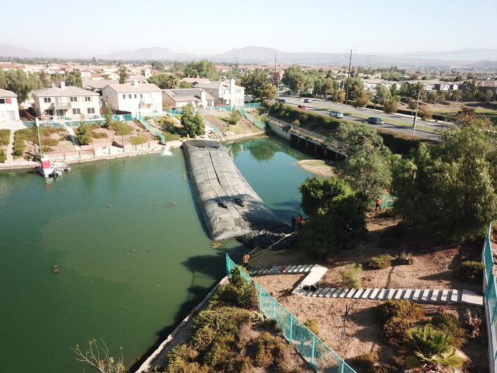 Rancho Del Lago, Moreno Valley, Partial Pond Sediment Removal Isolation