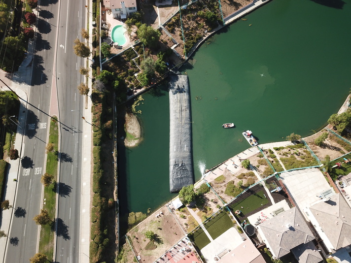 Rancho Del Lago, Moreno Valley, Partial Pond Sediment Removal Isolation