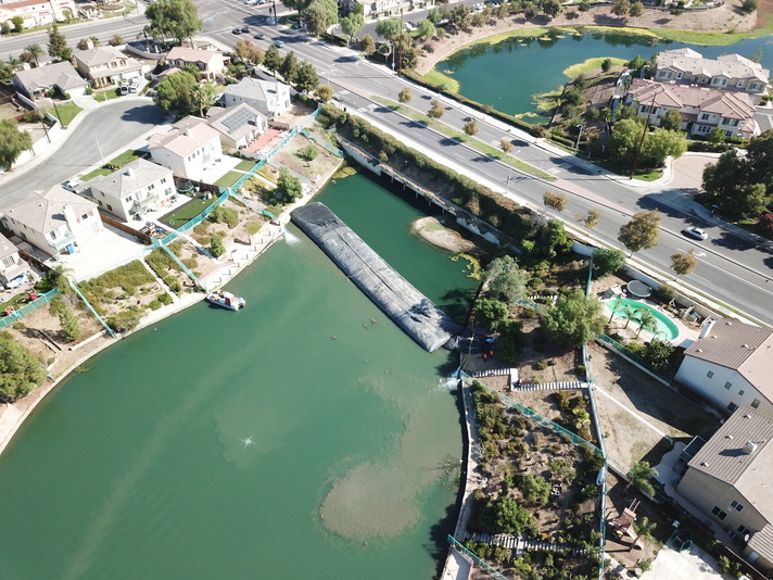 Rancho Del Lago, Moreno Valley, Partial Pond Sediment Removal Isolation