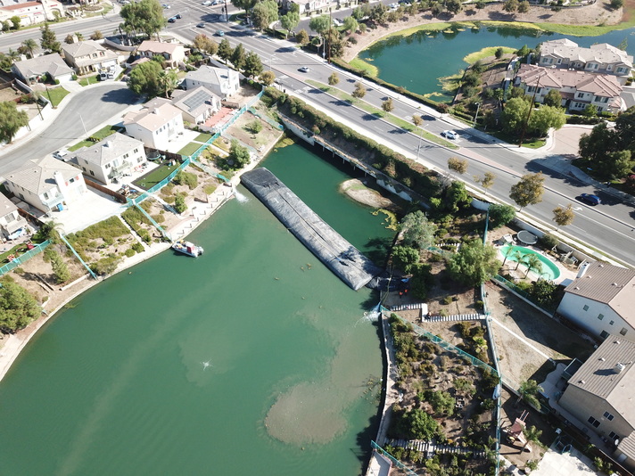 Rancho Del Lago, Moreno Valley, Partial Pond Sediment Removal Isolation