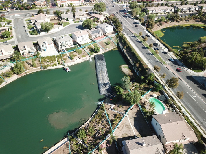 Rancho Del Lago, Moreno Valley, Partial Pond Sediment Removal Isolation