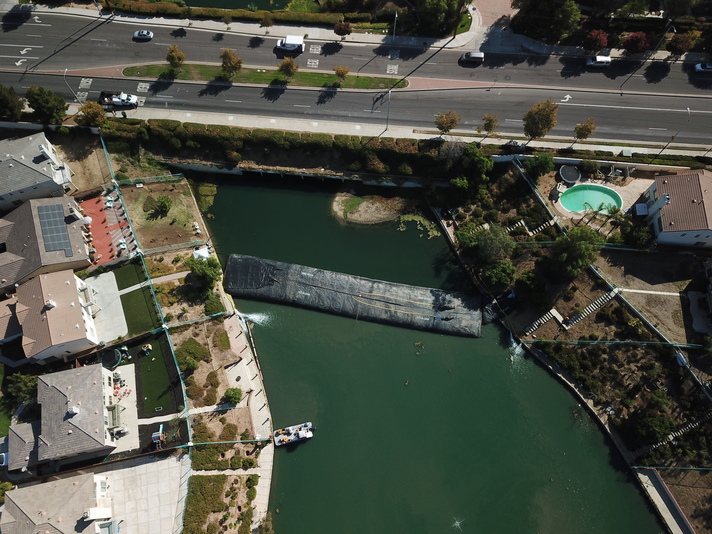 Rancho Del Lago, Moreno Valley, Partial Pond Sediment Removal Isolation