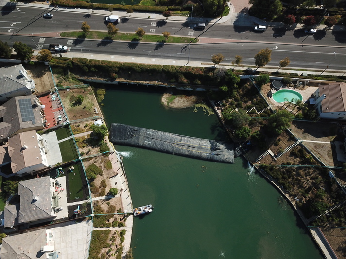 Rancho Del Lago, Moreno Valley, Partial Pond Sediment Removal Isolation