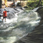 Stream Diversion for Concrete Check Dam Apple Creek, CA, 2001