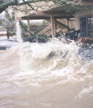 Home Owner Flood Protection, Clearlake, California