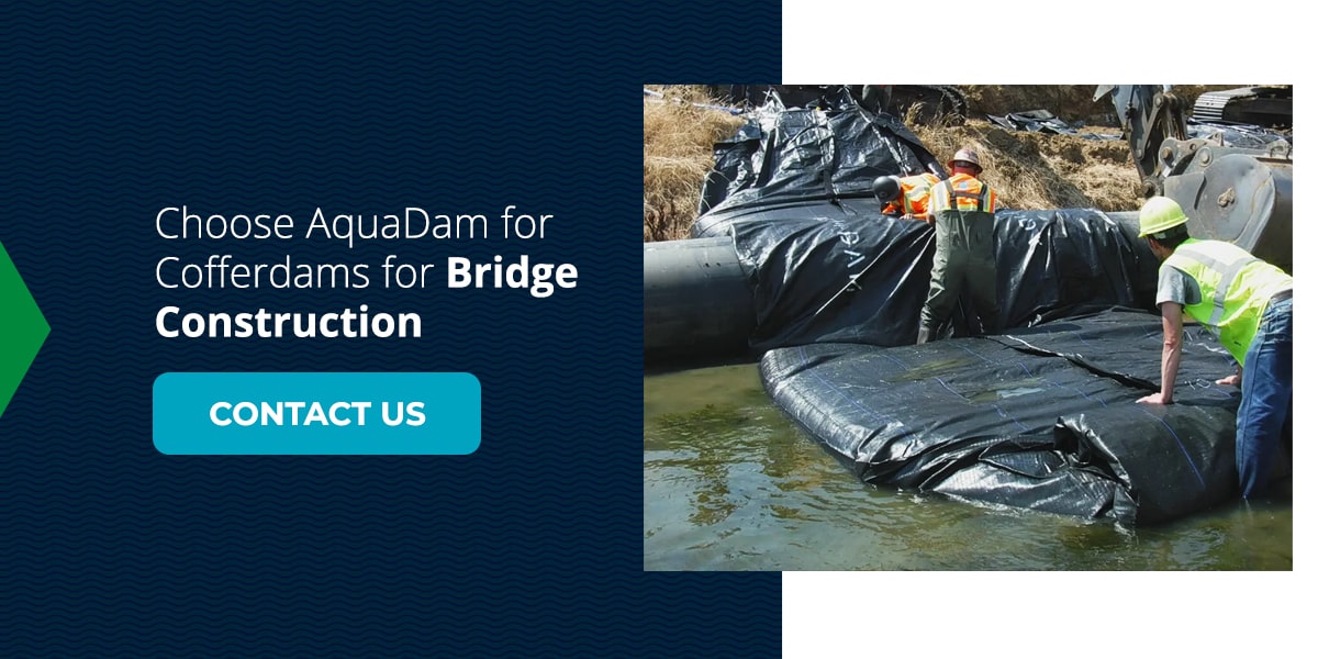 Choose AquaDam for Cofferdams for Bridge Construction