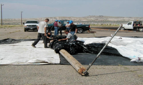 Dewatering for Flood Gate Repainting Basin Electric Power Co-op