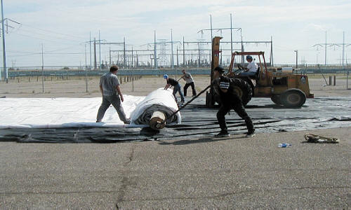 Dewatering for Flood Gate Repainting Basin Electric Power Co-op