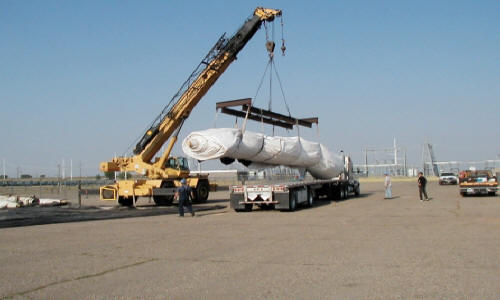 Dewatering for Flood Gate Repainting Basin Electric Power Co-op