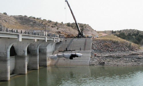 Dewatering for Flood Gate Repainting Basin Electric Power Co-op