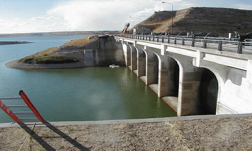 Dewatering for Flood Gate Repainting Basin Electric Power Co-op