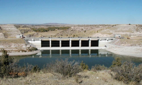 Dewatering for Flood Gate Repainting Basin Electric Power Co-op