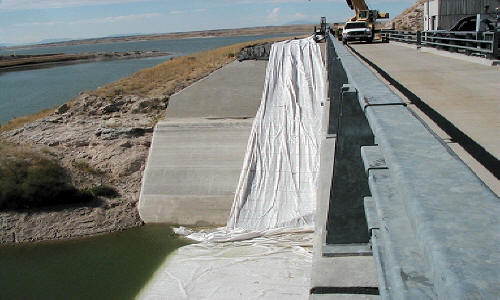 Dewatering for Flood Gate Repainting Basin Electric Power Co-op