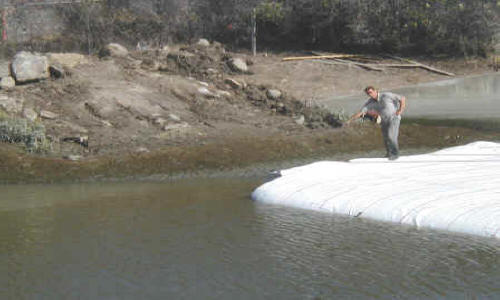 Dewatering Tidal Canal for Water Intake Repair Fremont, CA (2002)