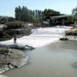 Dewatering Tidal Canal for Water Intake Repair Fremont, CA (2002)