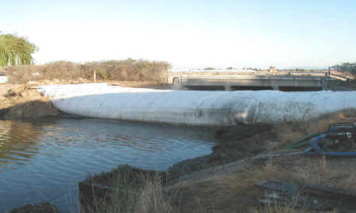 Dewatering Tidal Canal for Water Intake Repair Fremont, CA (2002)