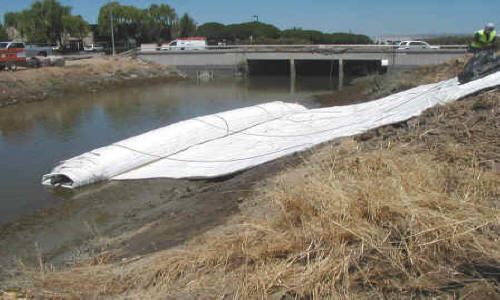 Dewatering Tidal Canal for Water Intake Repair Fremont, CA (2002)