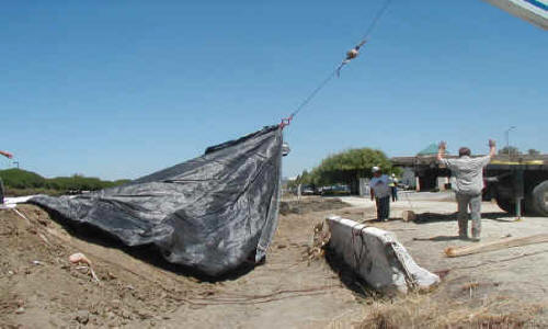 Dewatering Tidal Canal for Water Intake Repair Fremont, CA (2002)