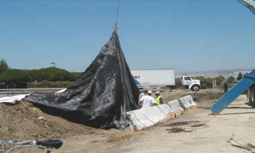 Dewatering Tidal Canal for Water Intake Repair Fremont, CA (2002)