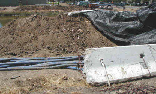 Dewatering Tidal Canal for Water Intake Repair Fremont, CA (2002)