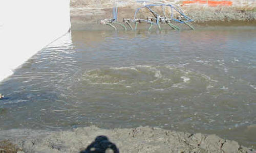 Dewatering Tidal Canal for Water Intake Repair Fremont, CA (2002)