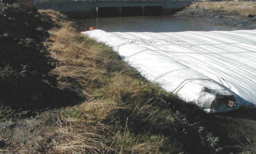 Dewatering Tidal Canal for Water Intake Repair Fremont, CA (2002)