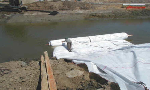 Dewatering Tidal Canal for Water Intake Repair Fremont, CA (2002)