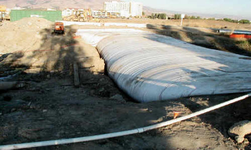 Dewatering Tidal Canal for Water Intake Repair Fremont, CA (2002)