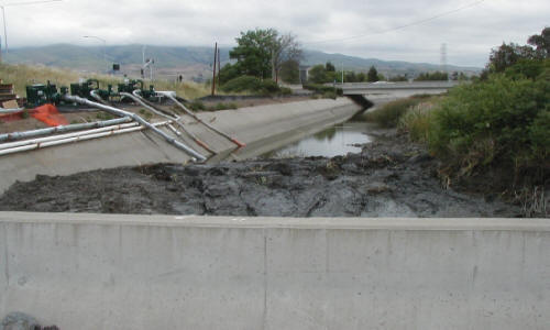 Tidal Canal Dewatering for CalTrans Interstate 880, Milpitas, CA