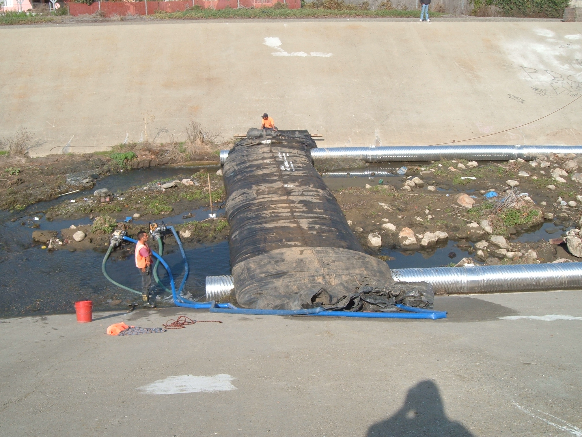 Canal Isolation, FANFA Inc., Flume Pipe Fremont, CA 2005