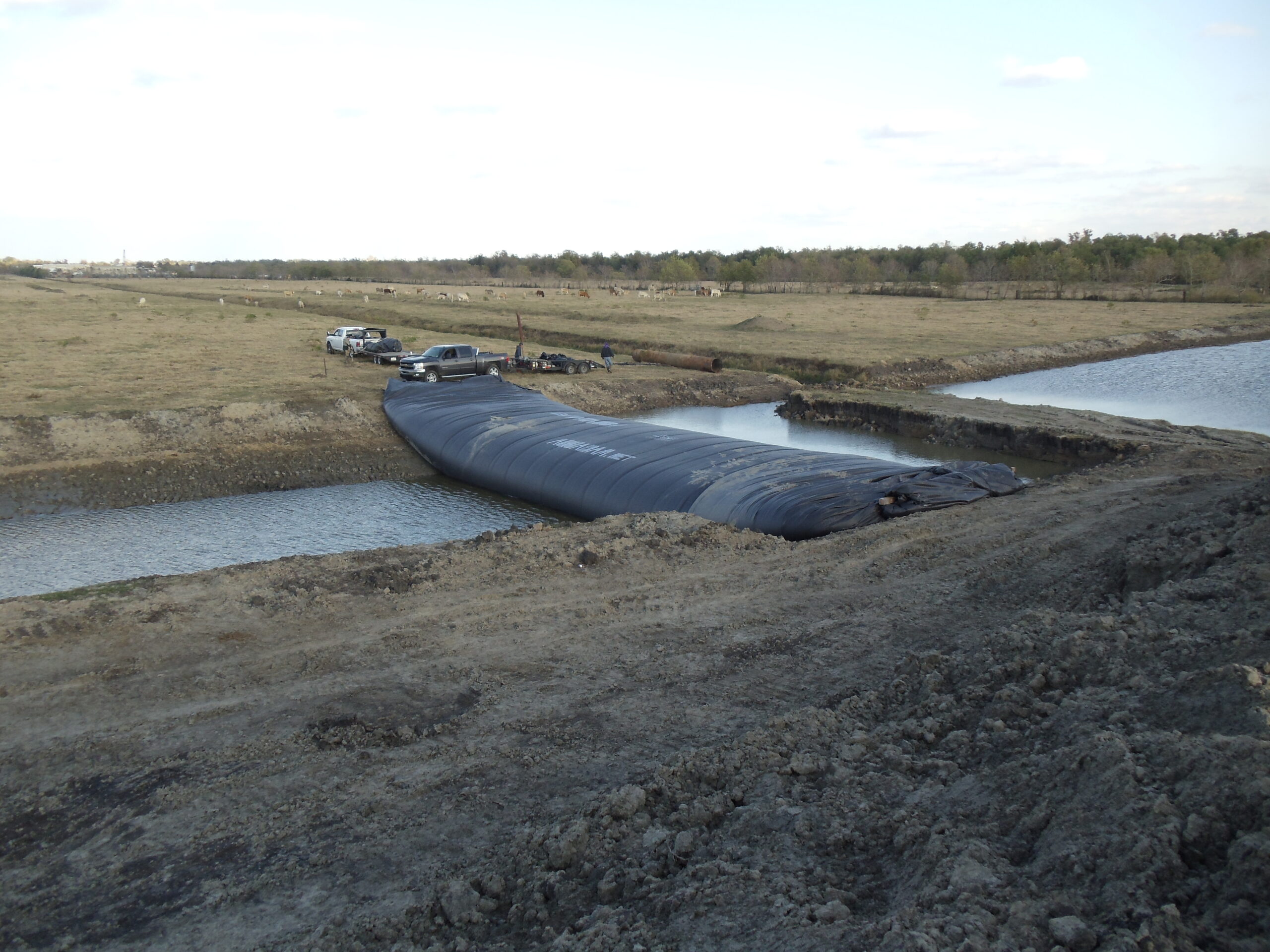 Canal Isolation, Containment of Work Area, Louisiana 2011