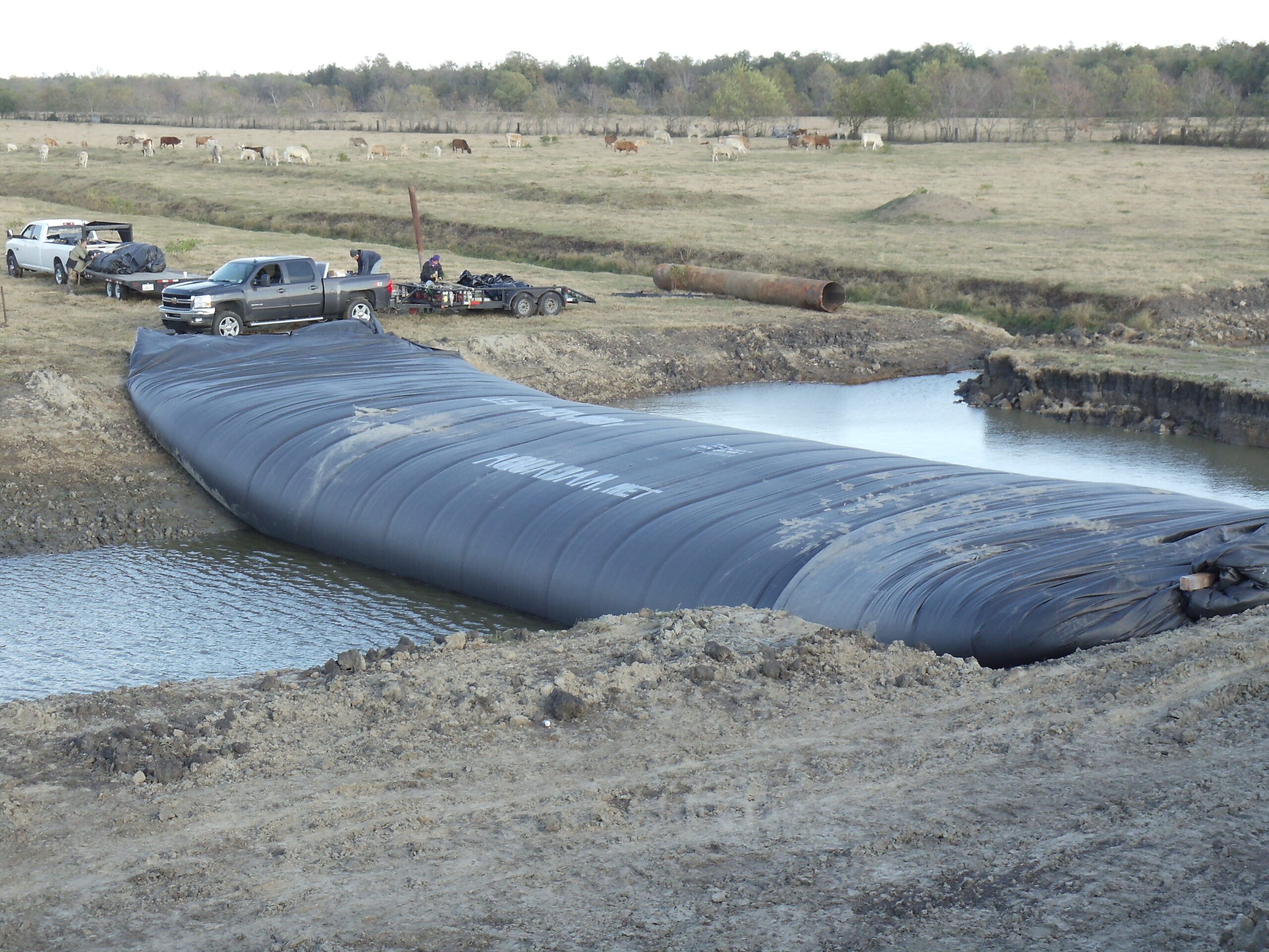 Canal Isolation, Containment of Work Area, Louisiana 2011