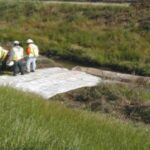 Canal Crossing for Bridge Repair Brentwood, CA 2002