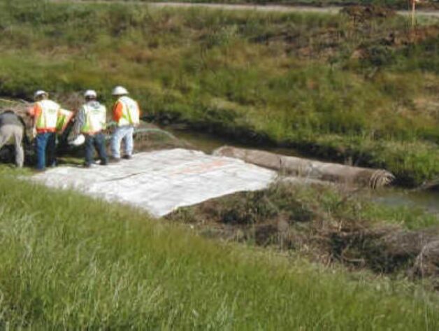 Canal Crossing for Bridge Repair Brentwood, CA 2002