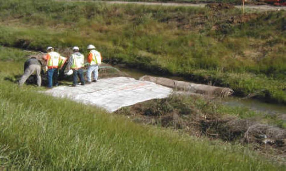 Canal Crossing for Bridge Repair Brentwood, CA 2002