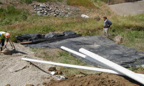 Canal Crossing for Bridge Repair Brentwood, CA 2002