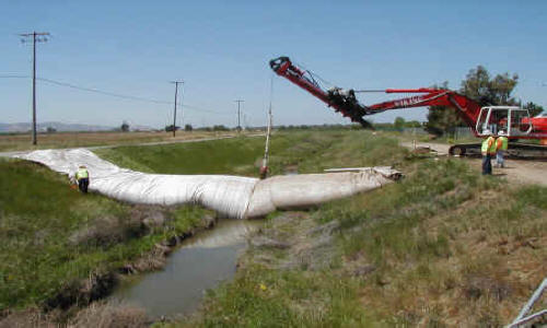 Canal Crossing for Bridge Repair Brentwood, CA 2002