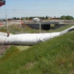 Canal Crossing for Bridge Repair Brentwood, CA 2002